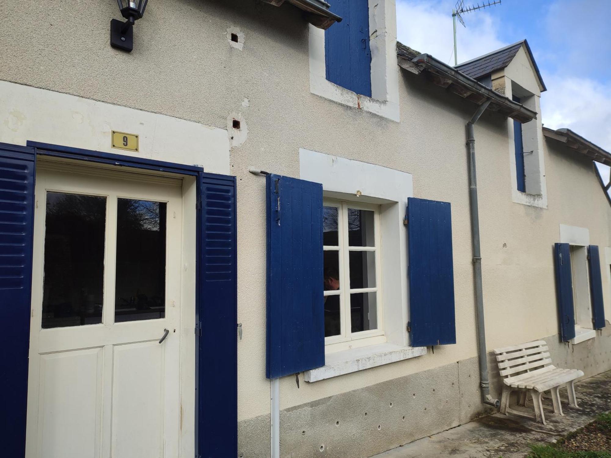 Maison Plain Pied, 2 Chambres, Longere Typique , Fraiche, Dans Bourg Avec Tous Commerces Lucay-le-Male Luaran gambar